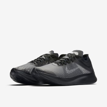 Nike Zoom Fly SP Fast - Férfi Futócipő - Fekete/Sötét Szürke/Fehér